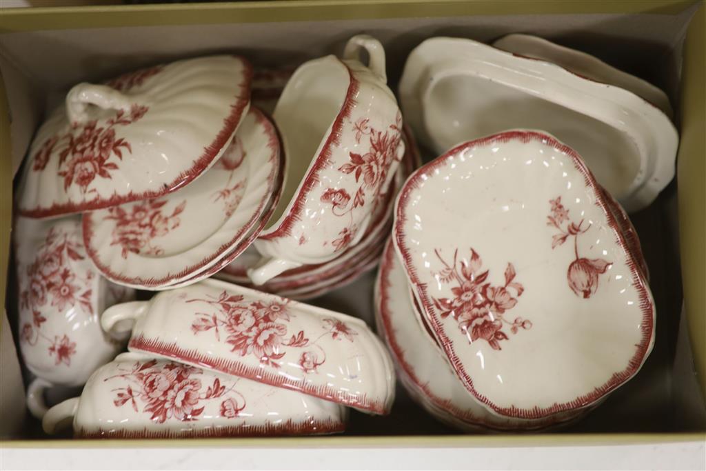 An assortment of dolls house furnishings and effects, ornaments, paintings and two etchings including three framed